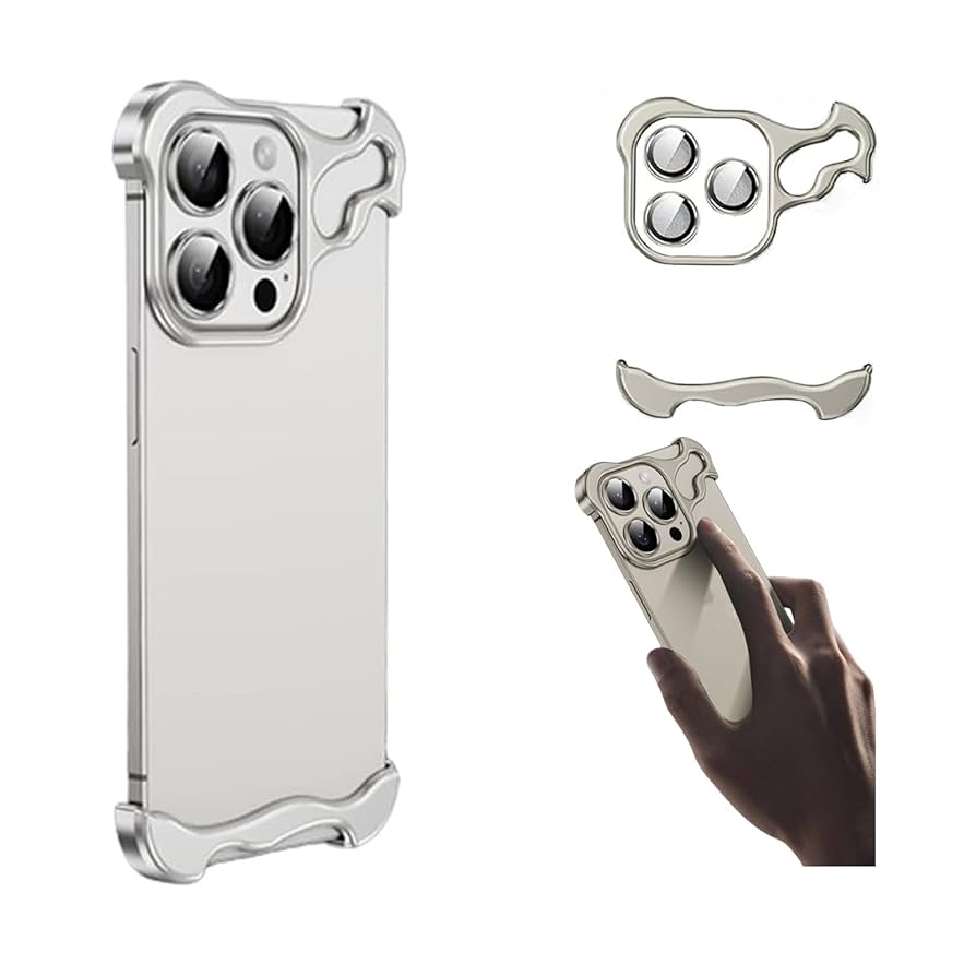 Amazon.com: Metal Corner Edge Pad Drop-Proof Phone Case for